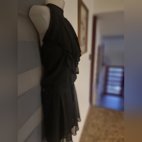 Womens Natasha Gan black haltneck dress - Picture 3 of 11